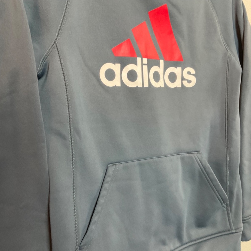 📦Adidas Youth Hoodie Red White logo GUC  .....  DISCOUNTED SHIPPING📦 - Picture 5 of 12